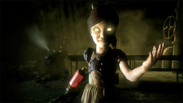 scary video game with little girl